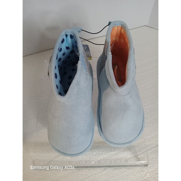 Disney Pixar Size 12 Bluey Booties Comfy Slip On Ankle Boots Toddler Shoes - Picture 1 of 7